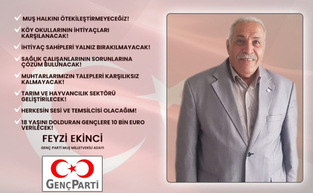 Fevzi Ekinci Muş'tan Milletvekili Adayı Oldu 